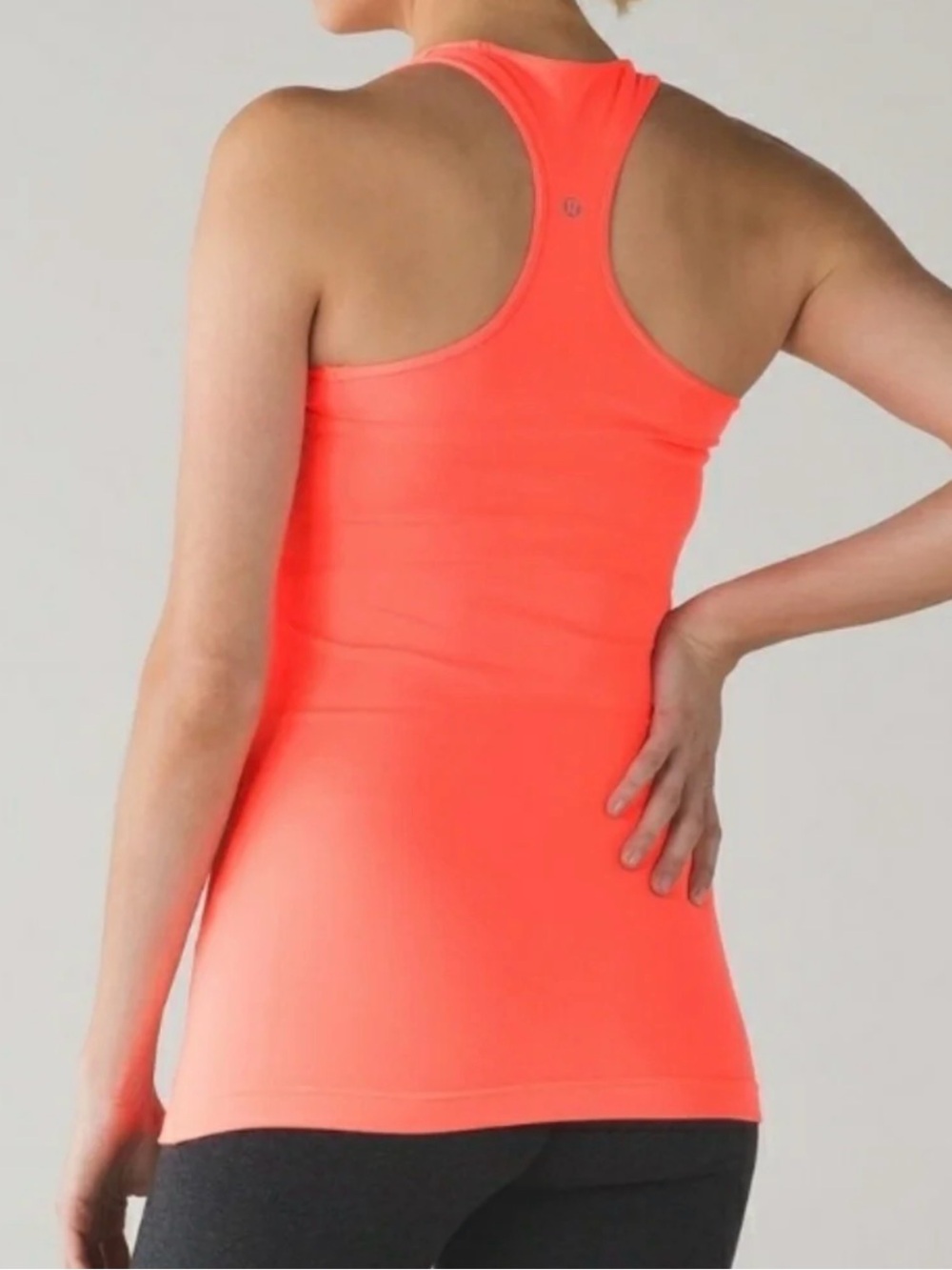 lululemon athletica Neon Coral Racerback Tank
